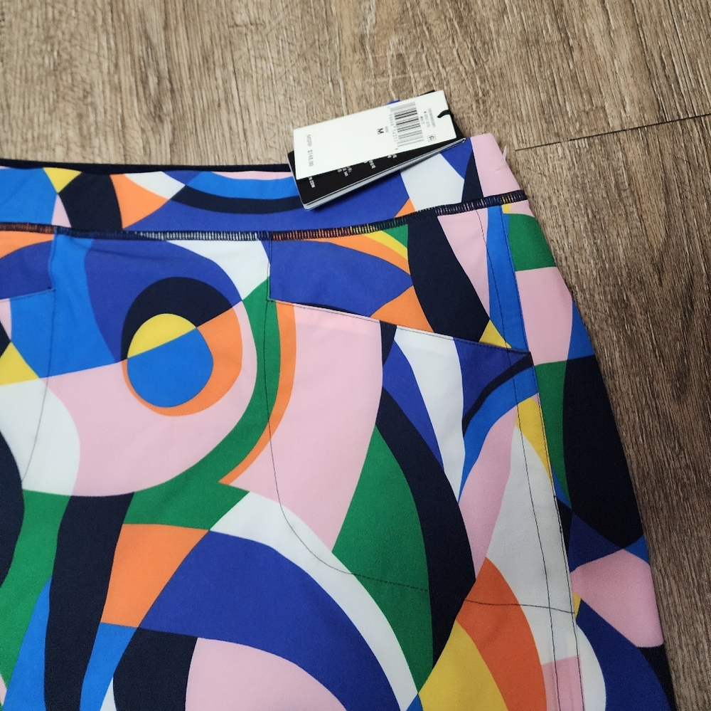 🌷Ralph Lauren 15" Print Performance Skort Riviera Abstract Women's Size Medium - Picture 6 of 11